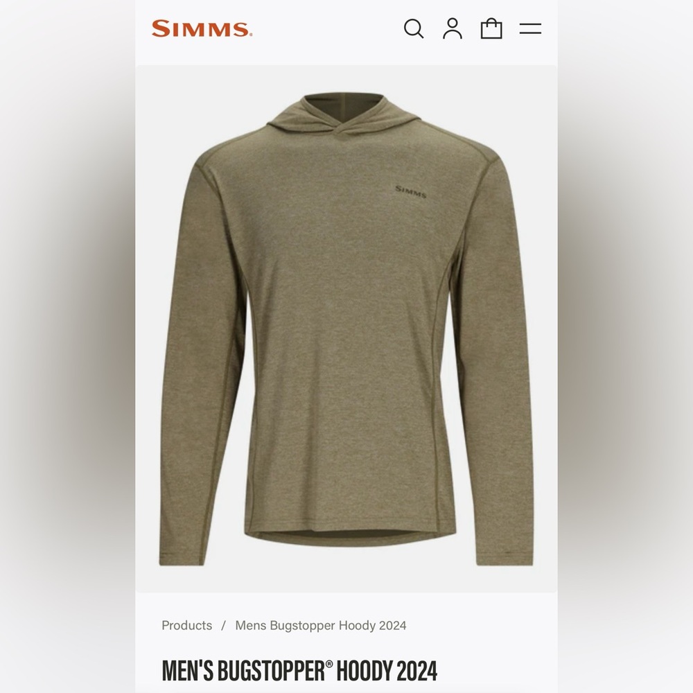 Simms Men's Bugstopper Hoody - Khaki